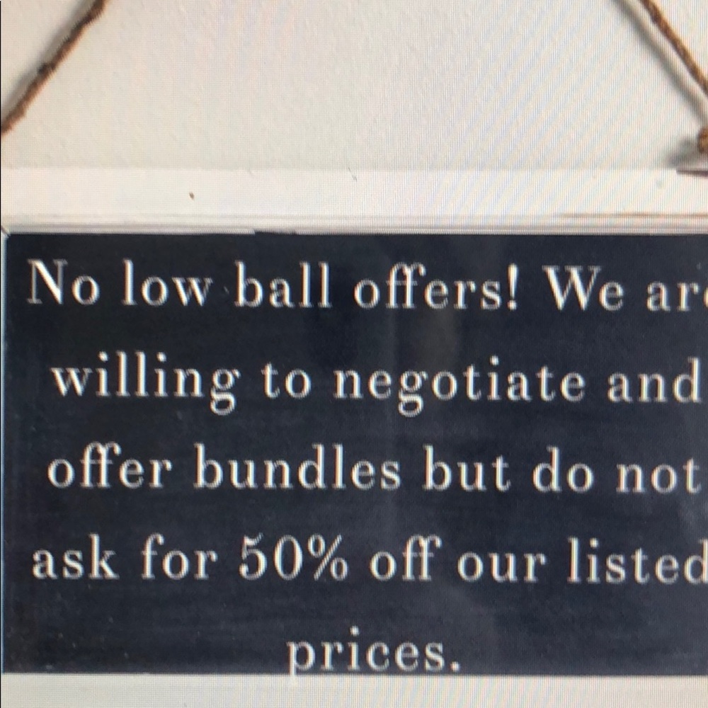 Respect for sellers please